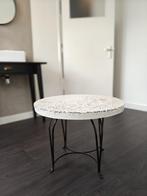 Modern Terrazzo Bijzettafel, Huis en Inrichting, Tafels | Bijzettafels, Overige materialen, Rond, Nieuw, 55 tot 75 cm