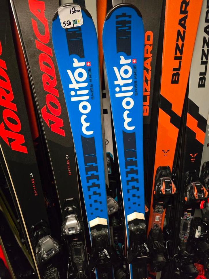 156cm molitor PERFORM P2 BETER GEMAAKT SKIS VAN STOCKLI, Sport en Fitness, Skiën en Langlaufen, Zo goed als nieuw, Ski's, Skiën