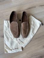 Cognac suede loafers Santoni Mt 41, Loafers, Bruin, Verzenden, Zo goed als nieuw