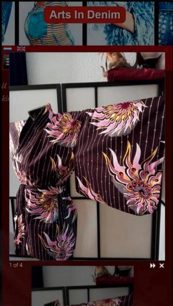Kimono japanse stijl. Festival blouse jasje beschikbaar voor biedingen