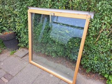 2x een raam dubbel glas voor kas of cold-frame