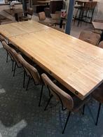 Unieke Stamtafel met Bowlingbaan Blad, Ophalen, Gebruikt, 100 tot 150 cm, 200 cm of meer
