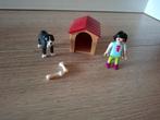 PLAYMOBIL Jongen met Hond - mist voerbak, Ophalen of Verzenden, Zo goed als nieuw, Los playmobil