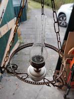 Petroleumlamp, elektrisch gemaakt, Antiek en Kunst, Antiek | Lampen, Ophalen of Verzenden