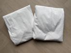2 stuks IKEA Grusnarv waterdichte matrasbeschermer 90x200 cm, Jongetje of Meisje, Ophalen of Verzenden, Zo goed als nieuw, Wit