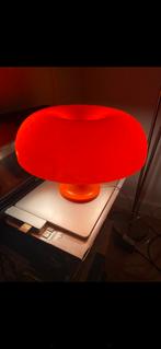 Mooie retro oranje mushroom lamp, Huis en Inrichting, Minder dan 50 cm, Ophalen of Verzenden, Zo goed als nieuw