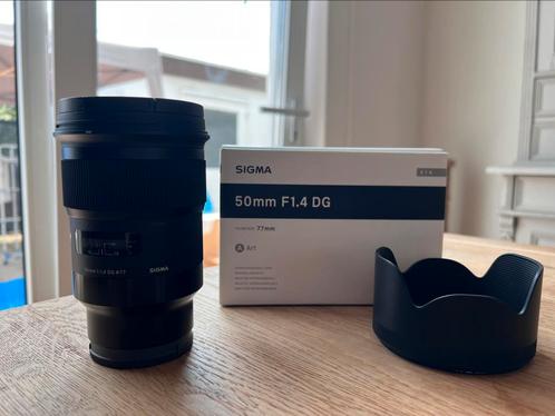 Sigma 50mm / f 1.4 DG HSM Art Sony FE, Audio, Tv en Foto, Fotografie | Lenzen en Objectieven, Gebruikt, Ophalen