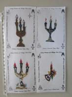 9  en 10 kaarten van batikstof, Verzamelen, Verzenden, 1960 tot 1980, Gelopen, Overige thema's