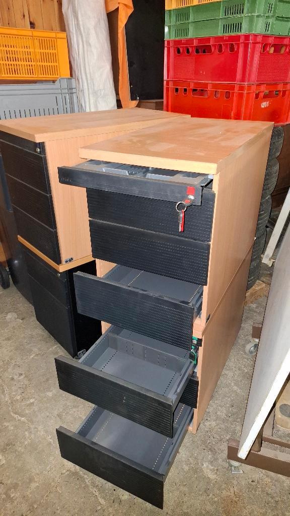 4 ladenblokken, Huis en Inrichting, Bureaus, Zo goed als nieuw, Ophalen