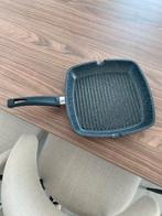 Zwarte pan, Huis en Inrichting, Keuken | Potten en Pannen, Ophalen, Zo goed als nieuw, Koekenpan of Braadpan, Keramische plaat