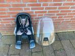 Yepp kinderstoeltje met scherm en bevestiging., Fietsen en Brommers, Fietsaccessoires | Fietsstoeltjes, Ophalen of Verzenden, Zo goed als nieuw
