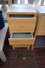 2 Houten ladekastjes met open vak | 40 x 41 x 90 cm, Ophalen of Verzenden, Zo goed als nieuw, Hout, 70 cm of meer