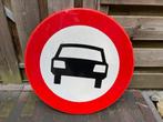 verkeersbord verboden voor auto's, Reclamebord, Gebruikt, Ophalen
