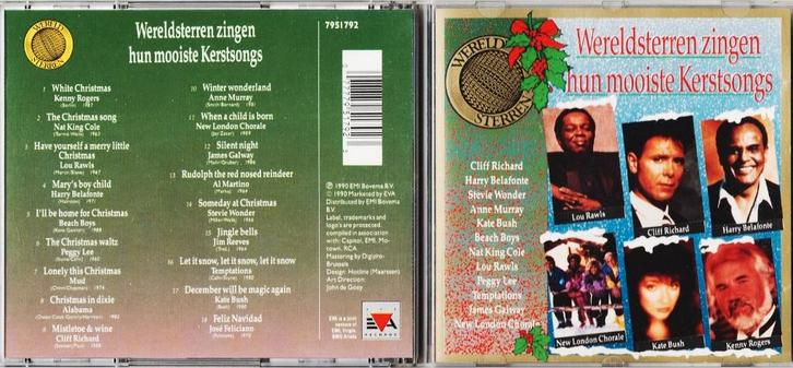 KERST, CD Werelsterren & CD Vrolijk Kerstfeest en Nieuwjaar., Cd's en Dvd's, Cd's | Kerst en Sinterklaas, Zo goed als nieuw, Kerst