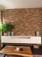 Witte zwevende TV meubel, Huis en Inrichting, Kasten | Televisiemeubels, Ophalen, Gebruikt, Kunststof, 200 cm of meer