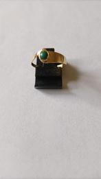 Oude gouden ring met Jade, 18 krt, Sieraden, Tassen en Uiterlijk, Antieke sieraden, Verzenden, Goud, Ring, Met edelsteen