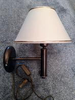 Schemerlamp ronde stofkap-brons, Ophalen of Verzenden, Zo goed als nieuw