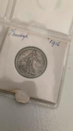 Frankrijk 1 franc 1916 zilver, Postzegels en Munten, Munten | Europa | Niet-Euromunten, Frankrijk, Zilver, Ophalen of Verzenden