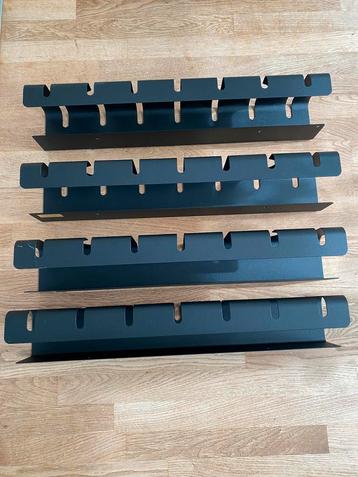 Kabelgoot 4 stuks, zwart aluminium metaal, 53 cm beschikbaar voor biedingen