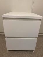 MALM Ladekast 2 lades wit 40x55 cm (zie beschrijving+info), Huis en Inrichting, Slaapkamer | Nachtkastjes, Ophalen, Minder dan 45 cm