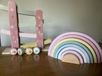 Little Dutch rollerbaan flowers en Little D regenboog, Kinderen en Baby's, Speelgoed | Houten speelgoed, Ophalen of Verzenden