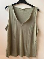 Maat L MS Mode top rib groen glitter, Maat 42/44 (L), Ophalen of Verzenden, Zo goed als nieuw, MS Mode
