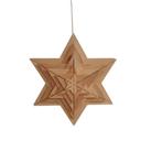 Vintage houten kerstster met verlichting (NOS), Diversen, Kerst, Onbekend, Ophalen of Verzenden, Zo goed als nieuw, Onbekend