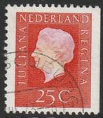 Nederland 1969 939K Juliana 25c Rechts ong Fosfor PB9F, Gest, Postzegels en Munten, Na 1940, Ophalen of Verzenden, Gestempeld