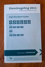 Dienstregeling Connexxion 2011 Regio Noordwest-Fryslan, Ophalen of Verzenden, Gebruikt, Bus of Metro, Boek of Tijdschrift