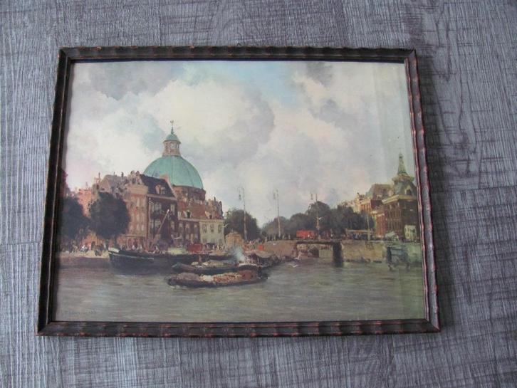 Amsterdam - W.G.F. Jansen (1871-1949), Verzamelen, Foto's en Prenten, Gebruikt, Prent, Gebouw, Voor 1940, Ophalen of Verzenden