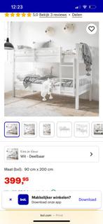 Petite Amélie Stapelbed 200x90 cm, 90 cm, 160 tot 180 cm, Tweepersoons, Ophalen of Verzenden