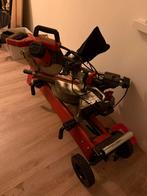 Skil Afkortzaag 254 mm met Trekfunctie & Onderstel, Ophalen, 70 mm of meer, Zo goed als nieuw, Afkortzaag