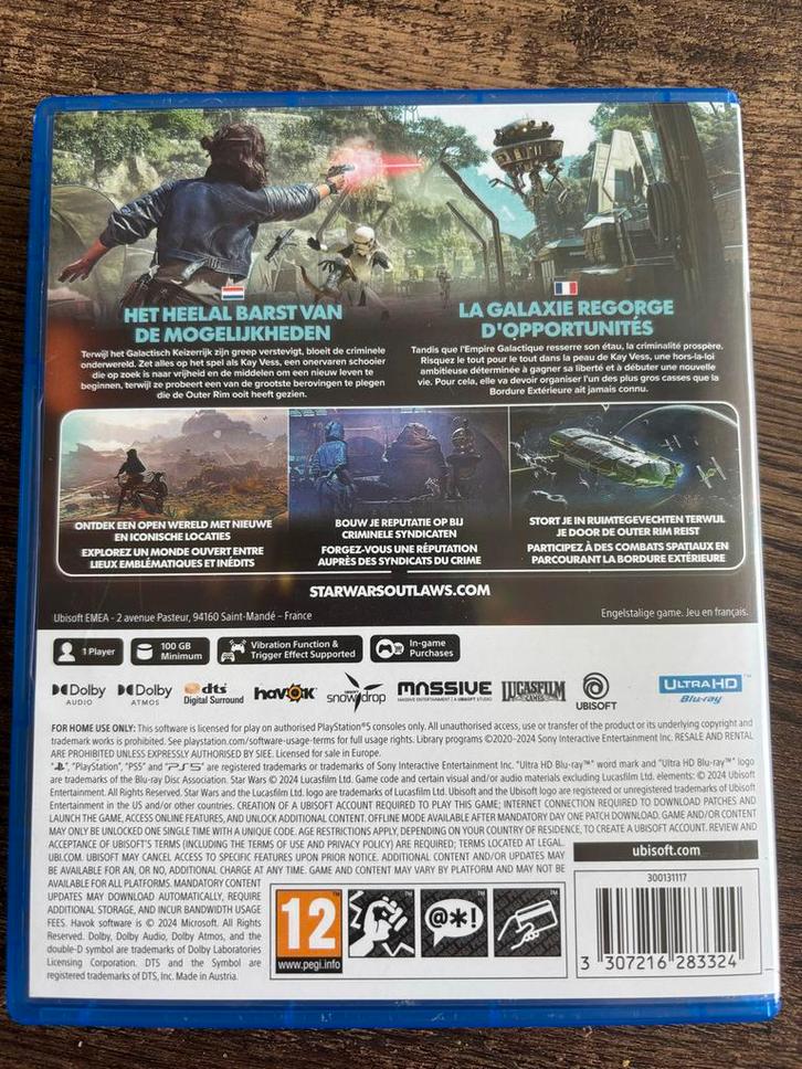 Star Wars Outlaws - PS5, Spelcomputers en Games, Games | Sony PlayStation 5, Nieuw, Ophalen of Verzenden