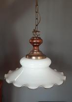 Vintage hanglamp met geschulpte rand, Ophalen of Verzenden