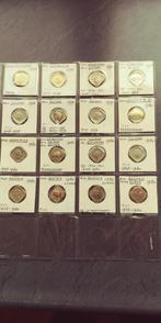 Ned. herdenkingsstuivers vierkant, 16 stuks verschillende, Verzenden, Koningin Juliana, Setje