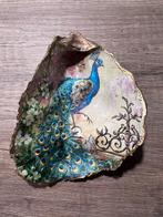 Oesterschelp met pauw, Ophalen of Verzenden