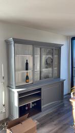 Grijze buffetkast met witte binnenkant, Huis en Inrichting, Ophalen, Gebruikt, 25 tot 50 cm, 200 cm of meer