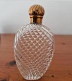 Antiek Parfumflesje met koperen dop, Antiek en Kunst, Antiek | Glas en Kristal, Ophalen of Verzenden
