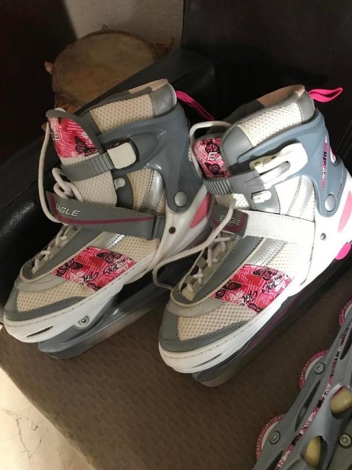 Eagle skeeler  en schaatsen twee in een, Sport en Fitness, Skeelers, Gebruikt, Dames, Ophalen of Verzenden