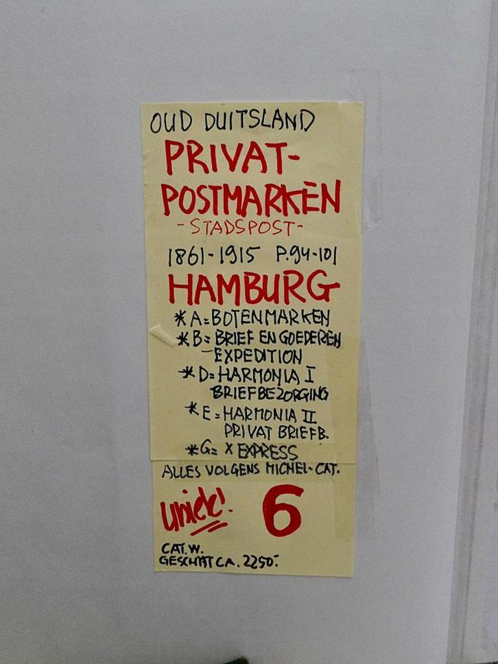 53 oud duitsland privat stadt 6/6, Postzegels en Munten, Postzegels | Volle albums en Verzamelingen, Buitenland, Ophalen of Verzenden