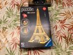 Puzzel 3D van de eifeltoren., Hobby en Vrije tijd, Ophalen of Verzenden, Minder dan 500 stukjes, Gebruikt, Rubik's of 3D-puzzel