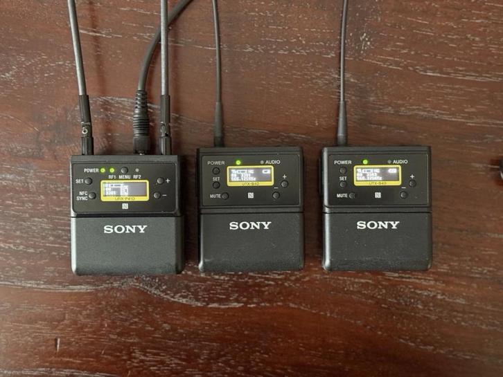 Sony UWP set - Sony UTX-B40 - Sony UTX-P03, Audio, Tv en Foto, Professionele Audio-, Tv- en Video-apparatuur, Zo goed als nieuw