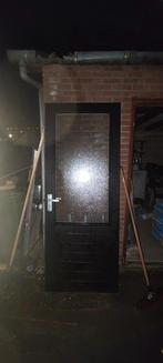 Hardhout Buitendeur met HR++ glas 830x2115x40, Ophalen, 80 tot 100 cm, Buitendeur, 200 tot 215 cm