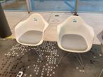 2x Vitra Eames DAR stoel wit, met grijs kussen, Huis en Inrichting, Ophalen, Twee, Wit, Zo goed als nieuw