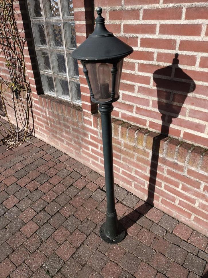 Klassieke Vloerlamp / Tuinlamp, Tuin en Terras, Buitenverlichting, Gebruikt, Vloerlamp, IJzer, Minder dan 50 watt, Netvoeding