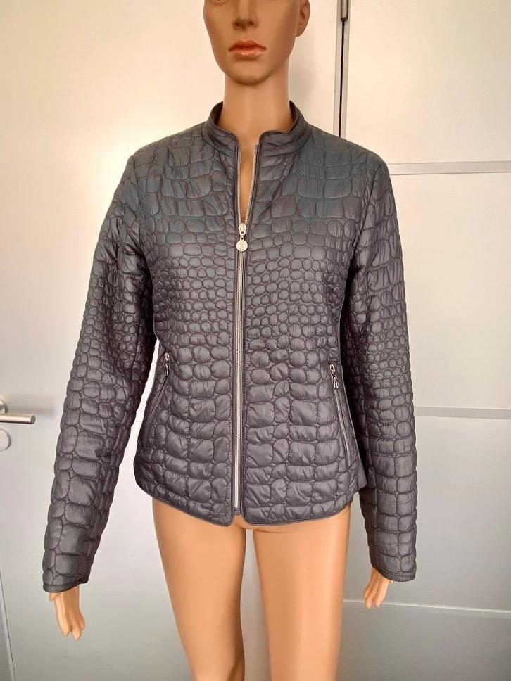 i594 Rino&Pelle maat 38=M jas jack tussenjas grijs, Kleding | Dames, Jassen | Winter, Zo goed als nieuw, Maat 38/40 (M), Grijs
