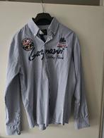 Arya Boy gestreept overhemd - XL, Blauw, Zo goed als nieuw, Halswijdte 43/44 (XL), Ophalen