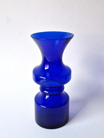 Lindshammar Zweden - Blauwe vaas van Gunnar Ander - 70s beschikbaar voor biedingen