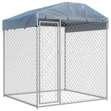 Hondenkennel hondenkooi buiten + dak 2x2x2,3 GRATIS BEZORGD! beschikbaar voor biedingen