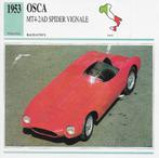 Ma884 autokaart osca mt4 2ad spider vignale ( 1953 ), Ophalen of Verzenden, Zo goed als nieuw, Auto's